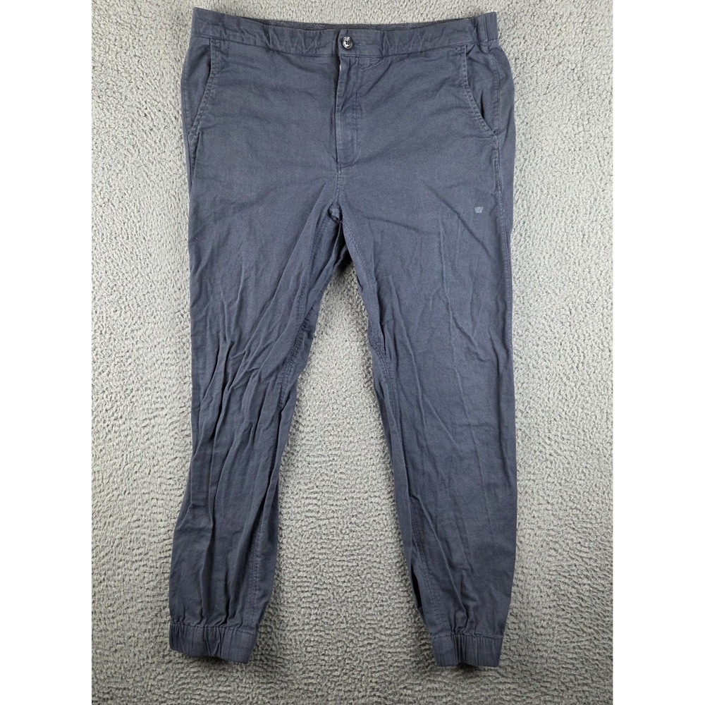 Mack Weldon Sunday Lounge Pants Men L Blue Gray Jogger Athleisure Minimalist